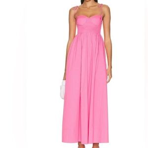 STAUD Pink Maxi Dress